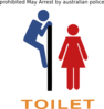 Toilet Warning Sign Clip Art