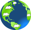 Planet Earth Cloud Clip Art