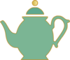 Tea Pot Green Clip Art