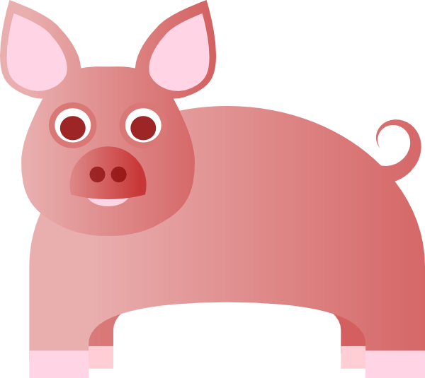 clip art pink pig - photo #4