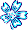 Blue Orchid Clip Art