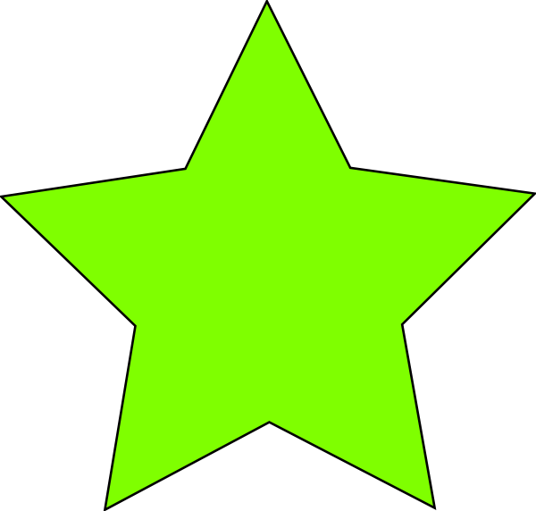 clipart green star - photo #8