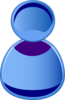 Blue Symbol Person Clip Art