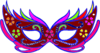 Purple Masquerade Mask - Fnc Clip Art