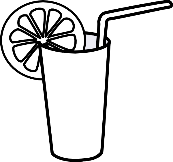 lemonade clipart black and white - photo #3