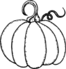 Pumpkin Outline Clip Art