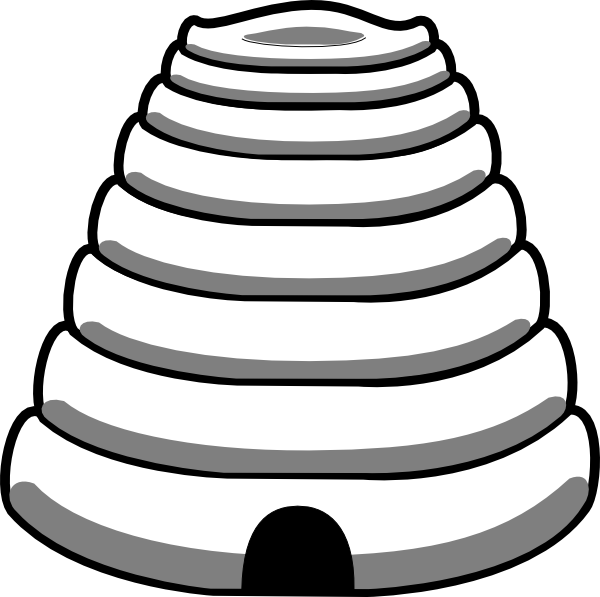 free clip art of bee hive - photo #12