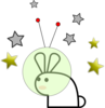 Space Bunny 3 Clip Art