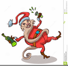 Free Drunk Santa Clipart Image