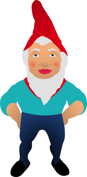 garden gnome clipart - photo #3