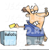 Cartoon Voting Clipart Image