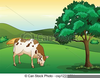 Clipart Cow Eating Grass Image