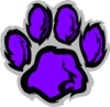 Wildcat Pawprint Clip Art