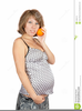 Months Pregnant Clipart Image