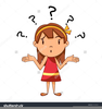 Confused Woman Clipart Image