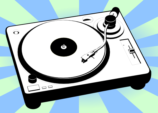 clip art music. Turntable Music Player clip
