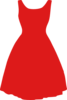 Red Dress Clip Art