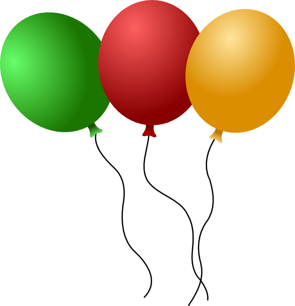 clip art balloons happy birthday - photo #24