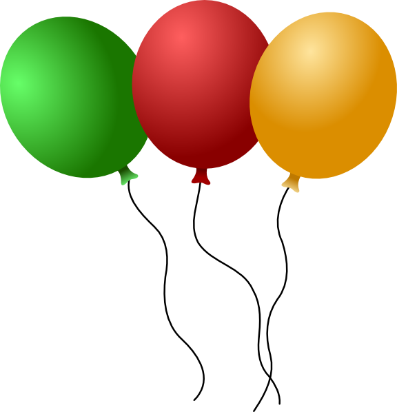 happy birthday balloons animated. Balloons clip art