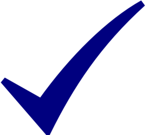 Check Mark Blue Clip Art