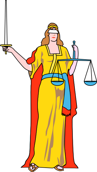 lady justice tattoo. Lady Blind Justice clip art