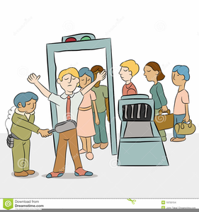 Airport Security Clipart Image