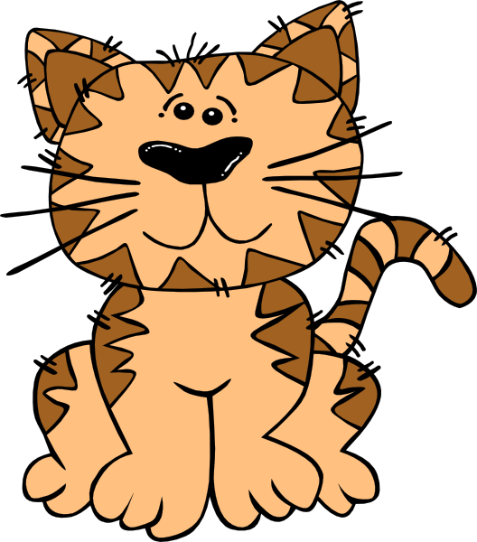Cartoon Cat 2 Clip Art at  - vector clip art online, royalty free  & public domain