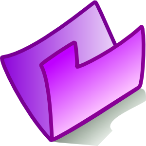 Purple Folder Clip Art