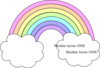 Pastel Rainbow Roohie Clip Art
