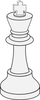 White King Chess Clip Art Image