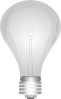 Gray Light Bulb Clip Art