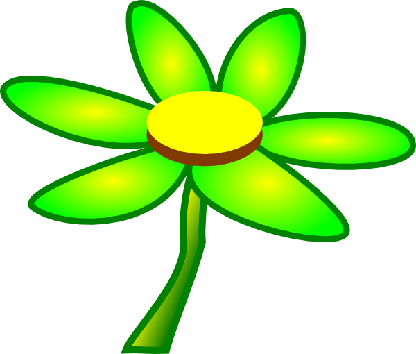 green flower clip art - photo #31