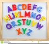 Magnetic Letters Clipart Image