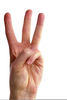 Three Finger Sign Image