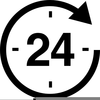 Hour Clock Clipart Image