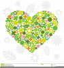 Heart With Flowers Clipart Image