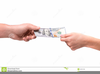 Hand Giving Money Clipart Image