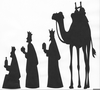 Wisemen Camel Clipart Image