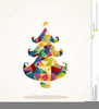 Contemporary Christmas Tree Clipart Image