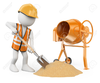 Concrete Workers Clipart Image