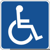 Wheelchair Sign Vector Image