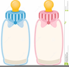 Free Clipart Of Baby Bottles Image