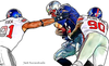 New York Giants Vs New England Patriots Clipart Image