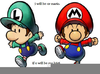 Two Brothers Clipart Image