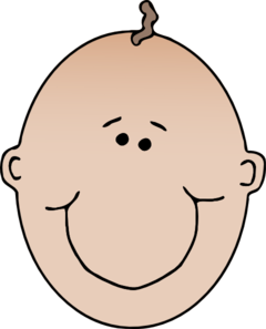 Cartoon Baby Boy Face Clip Art