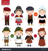 Welsh Costume Clipart Image