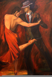 Argentine Tango Painting Image