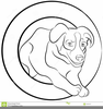 Dog Jumping Through Hoop Clipart Image