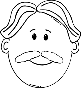 Man Face World Label Outline 3 Clip Art At Clker Com Vector Clip Art Online Royalty Free Public Domain