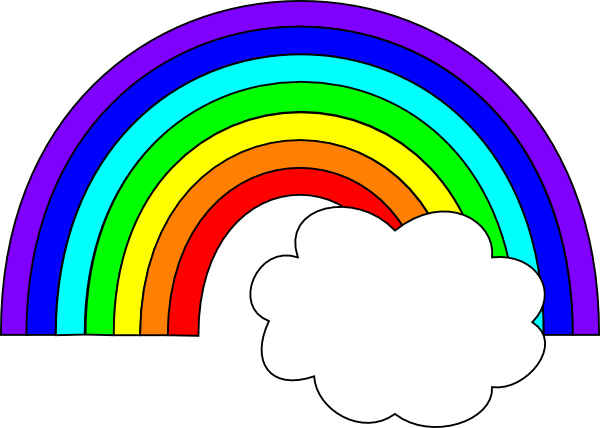 rainbow clipart vector - photo #19